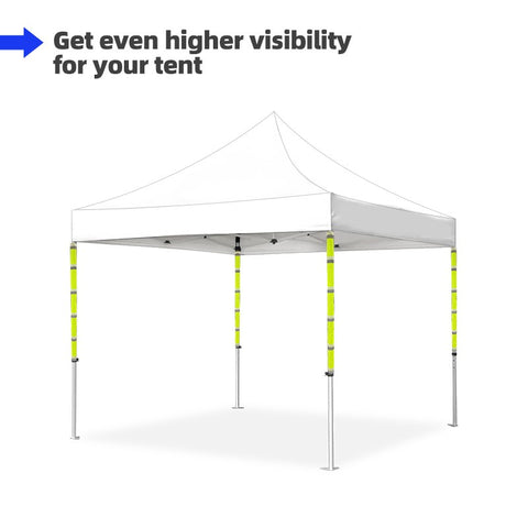 Tent Leg High Visibility Covers - Dubai Banners