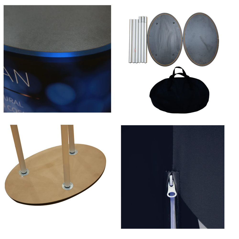 Deluxe Oval Popup Booth