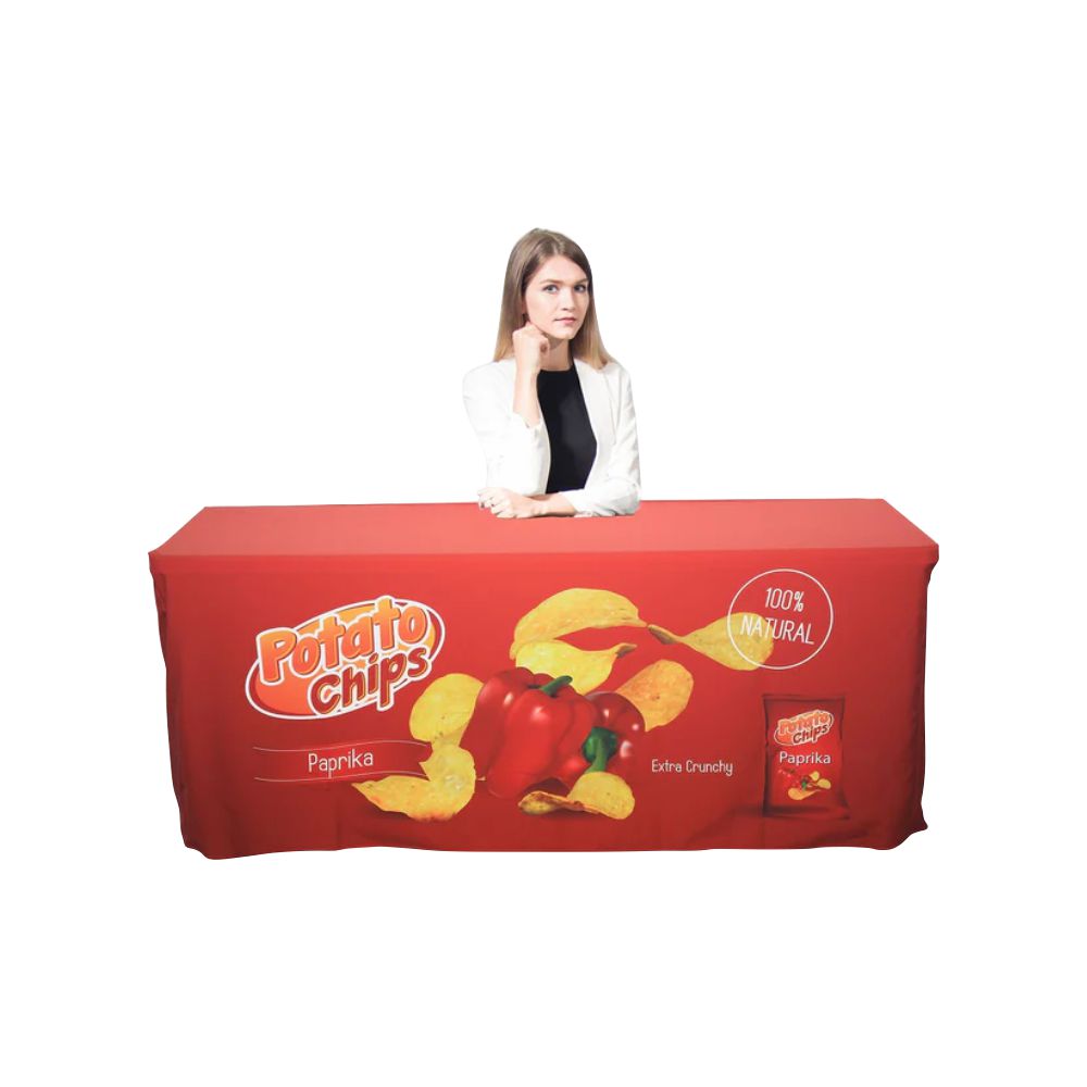 Fitted Table Covers Back with Zipper