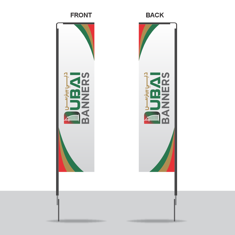 Duplex Printing Advertising Flag-Rectangle