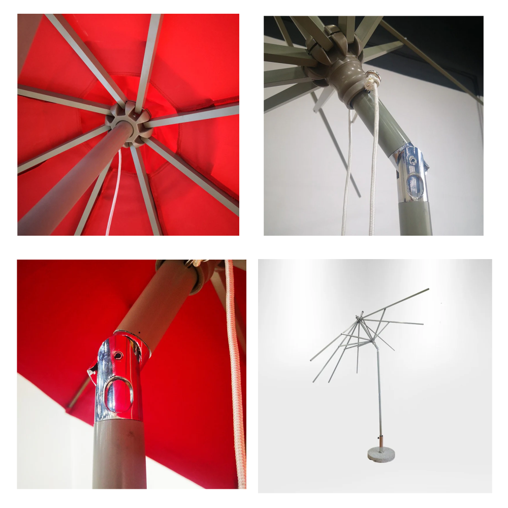 2.7x2.7m Tilting Patio Umbrellas
