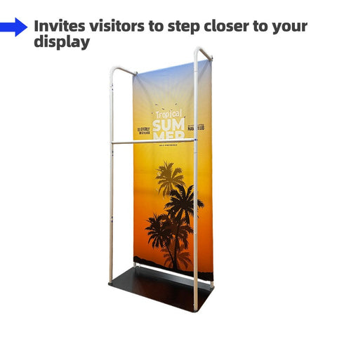 Tension Fabric Stand With Hanging Rail - Dubai Banners