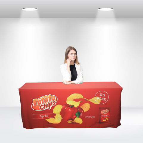 Fitted Table Covers Back with Zipper - Dubai Banners