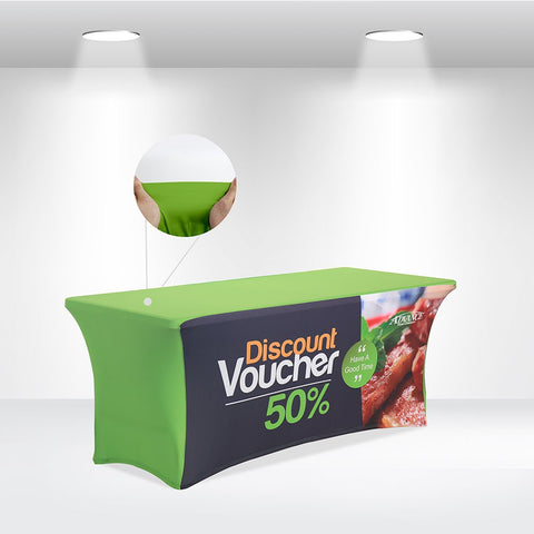 Stretch Table Covers with Open Back - Dubai Banners