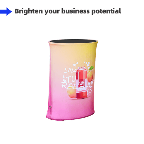 Spring Up Display Counter With Led Lights - Dubai Banners